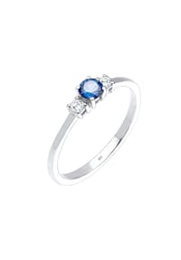 elli. - Ring Verlobungsring Zirkonia 925 Sterling Silber - Gold