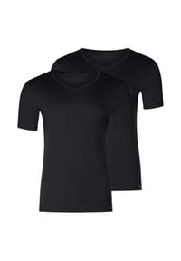 SKINY® - Unterhemd / Shirt Kurzarm 2er Pack Unterhemd / Shirt Kurzarm - Schwarz