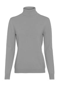 GALERIA - Kaschmir Rollkragenpullover "Finnland", Rippbündchen, für Damen - BLACK