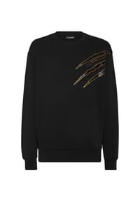PLEIN SPORT - Sweatshirt SCRATCH - black/lightgold