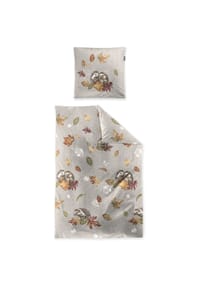 irisette® - Edel-Feinbiber Bettwäsche Set Panda 8784 - 30 grün