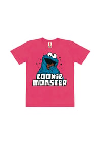 LOGOSHIRT® - T-Shirt Organic Kids Sesamstrasse - Krümelmonster - grey melange