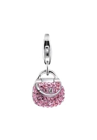 Nenalina - Charm Anhänger Tasche 925 Silber, Mit Kristallen Von Swarovski® - Silber