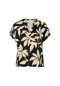 s.Oliver - T-Shirt, Split-Neck, für Damen - 56A2 BLUE