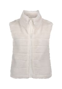 BETTY & CO - Kunstfellweste, Stehkragen, für Damen - 1032 WHITE SAND