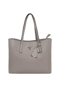 GUESS MERIDIAN II - Schultertasche "Meridian II Girlfriend", Kunstleder, für Damen - DRTDARK TAUPE