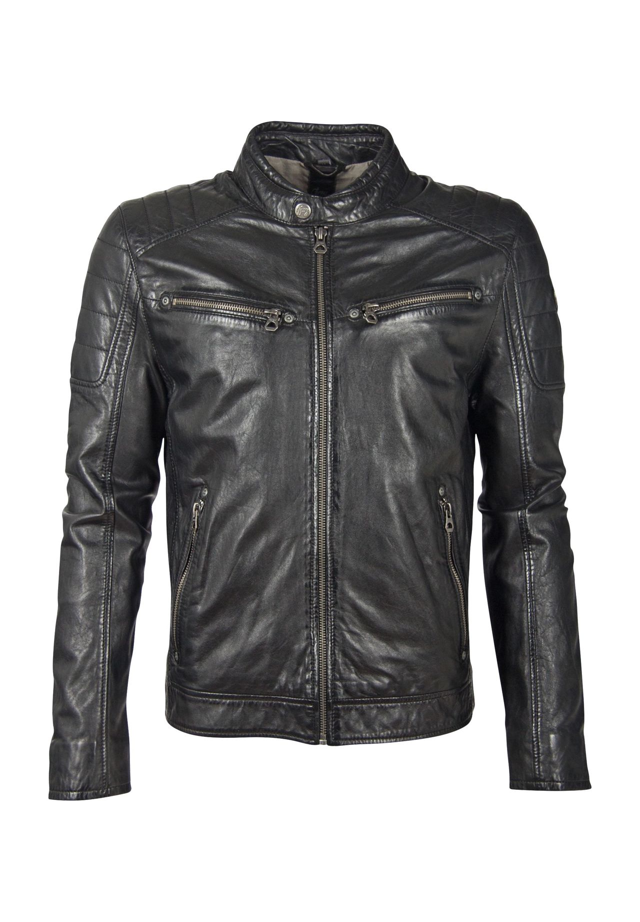 gipsy® Lederjacke "Derry Laorv", Emblem, Nieten, für Herren GALERIA