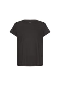 camel active - T-Shirt mit Rundhalsausschnitt aus reiner Baumwolle - Kaviar