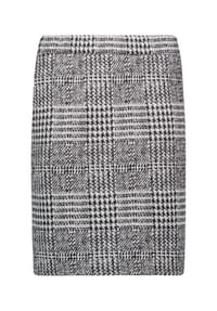 BETTY BARCLAY - Jerseyrock kariert - Grau/Beige