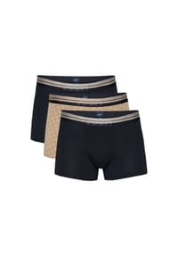 JOOP! - Herren Boxershorts, 3er Pack - Cornflower, Logo Waistband, Baumwoll-Stretch - Schwarz/Beige