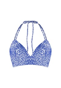 LINGADORE® - Bikini top Triangel - Blau weiss Druck
