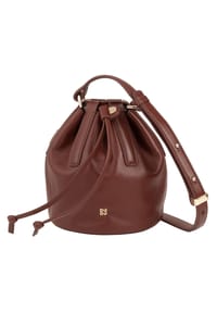 DuDu - Filicudi Beuteltasche Leder 14 cm - black