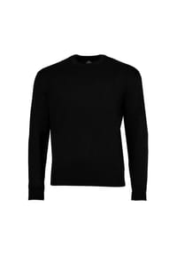ARMANI EXCHANGE - Herren Strickpullover - Schurwolle, Rundhals, Logo, einfarbig - Dunkelblau