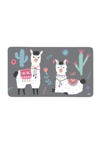 KESPER® Frühstücksbrettchen "Lama", 23,5x14x0,4 cm - MELAMIN - grau
