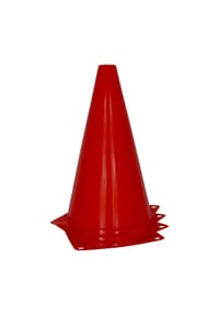 COFI - JollyOutside Sportkegel – 4er Set Trainingshütchen für Indoor - Rot 27x20x20 cm