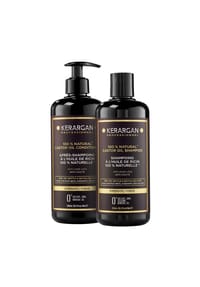 KERARGAN - Anti-Haarausfall Shampoo & Spülung Rizinusöl - weiß