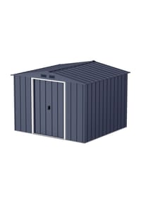 VCM. - Metall Gartenhaus 262x234  Geräteschuppen Garten Gerätehaus Schiebetüren, H. 191 x B. 262 x T. 234 cm, Metall - 