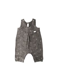 maximo® - GOTS BABY-Overall,  Musselinstoff, Windelöffnung - altrosa