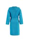 VOSSEN® Bademäntel unisex Kurzmantel mit Kapuze Texas turquoise - 5570 Bild 2