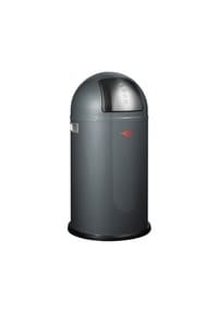 Wesco - Mülleimer Pushboy, Push Abfalleimer, Stahlblech - Graphit