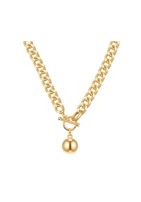 Luluandjane - Damen Kette aus Metall-Legierung in Gelbgold - gelbgold