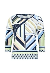 BETTY BARCLAY - Basic Shirt mit Print - Blau/Grün