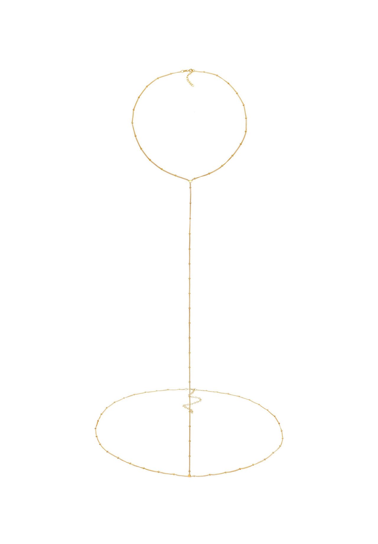 elli. Schmuckzubehör Taillenkette Body Chain Kugelkette 925 Silber 
