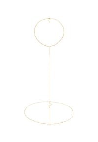 elli. - Schmuckzubehör Taillenkette Body Chain Kugelkette 925 Silber - Gold
