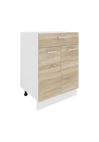 VCM. - Küchenschrank | Maße ca. H. 82 x B. 60 x. T. 46 cm | Unterschrank mit Schublade | Küchenmöbel - Esilo - Weiß