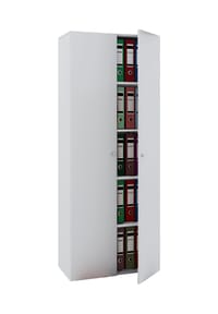 VCM. - Büroschrank mit 5 Fächern | moderner Aktenschrank mit Drehtüren | Maße ca. B. 70 x  H. 178 x T. 40 cm – Vandol - Buche