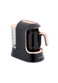 KORKMAZ - Kahvekolik Aqua Türkische Kaffeemaschine 700W - Modern & Elegant - Schwarz 26 x 16 x 27 cm