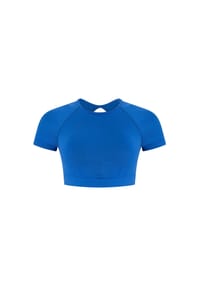 SMILODOX - Crop Shirt Soheli - Blau