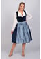 EDELNICE Midi Dirndl Luna Samt Blau Bild 11