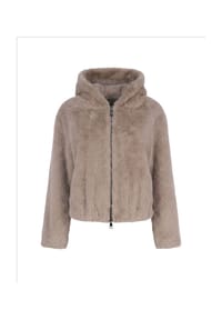 BLONDE NO.8 - Jacke LUISA mit Kapuze - BROWN