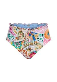 SEAFOLLY - Highwaist-Bikini-Unterteil Beachboheme, Wellensaum, für Damen - PARFAIT PINK