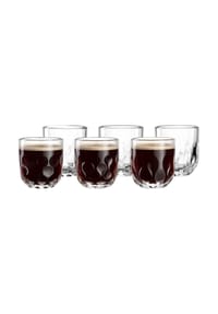 LEONARDO Kaffeegläser-Set (1/2/3) Gocce 220 ml 6er Set transparent - GOCCE - transparent