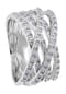 MONCARA Damen Ring, 585er Weißgold mit 60 Diamanten, zus. ca. 0,60 Karat Bild 1