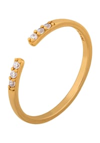 caї - Damen Ring, 925er Silber - GELBGOLD