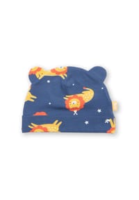 KITE - Baby Löwe und Maus Mützchen Bio-Baumwolle - blau