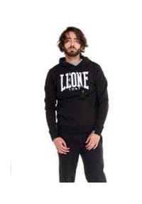 LEONE 1947 - Herren Kapuzensweatshirt BIG LOGO - Black/White