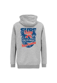 OLDSKULL - Hoodie Wrldvibe Surf Dreams Graphic Grenzenlose Kreativität, fühle den World-Vibe - Heather Grey