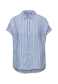 Street One - Leinenbluse, Knopfleiste, für Damen - 27276 BROWN