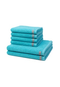 ROSS® 4 X Handtuch 2 X Duschtuch im Set Smart - Smart - Aprikose