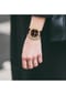RHODENWALD & SÖHNE Armband-Uhr Lucrezia gelbgold Echtleder dunkelbraun Bild 8