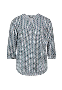 BETTY BARCLAY - Schlupfbluse mit 3/4 Arm - Petrol/Black