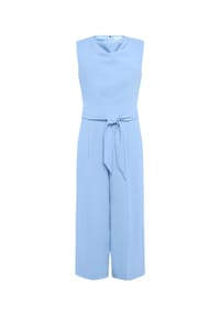 BETTY & CO - Jumpsuit mit Wasserfallausschnitt - Hellblau