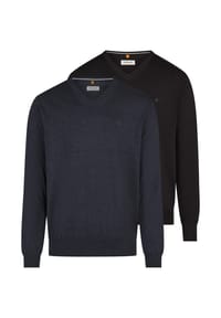Redmond - Pullover 2er Pack Basic - Schwarz
