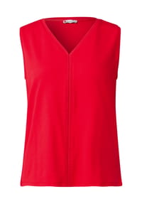 Street One - Top, V-Ausschnitt, für Damen - 16278  GLORY RED