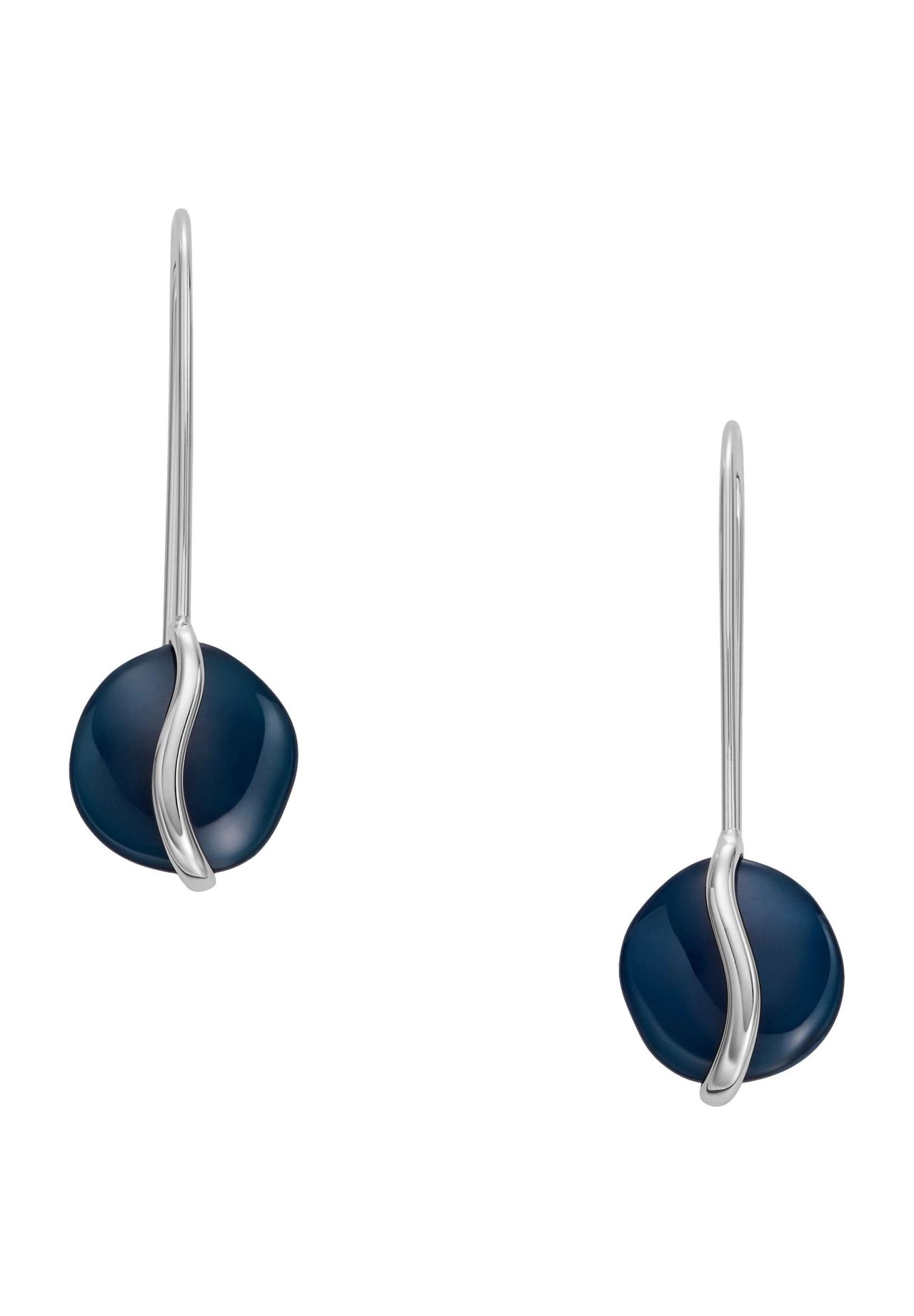 skagen Damen Ohrhaken, Edelstahl, Silber