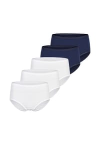 Speidel. - Midi Slip 5er Pack Cotton & More - Beige / weiß